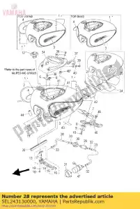 yamaha 5EL243130000 rura 3 - Dół