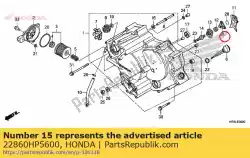 Tutaj możesz zamówić element ustalaj? Cy, kulka od Honda , z numerem części 22860HP5600: