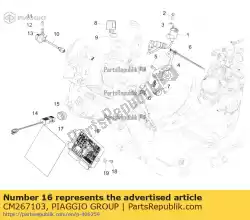 Qui puoi ordinare centralina elettronica da Piaggio Group , con numero parte CM267103: