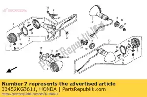 Honda 33452KGB611 clignotant de base - La partie au fond