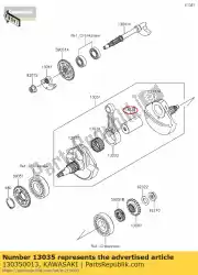 Ici, vous pouvez commander le manivelle kx450d7f auprès de Kawasaki , avec le numéro de pièce 130350013: