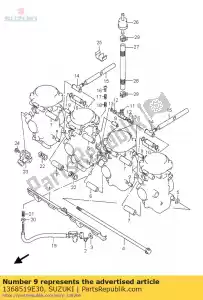 Suzuki 1368519E30 varilla - Lado inferior