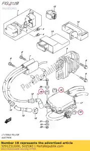 Suzuki 3291231G00 almofada, eps - Lado inferior