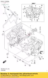 Here you can order the gasket,crankcas from Suzuki, with part number 1148149H10: