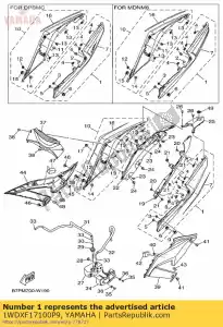yamaha 1WDXF17100P9 cover, side 1 - Bottom side