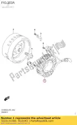 Qui puoi ordinare statore assy da Suzuki , con numero parte 3210131J00: