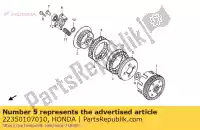 22350107010, Honda, plate, clutch pressure honda ca cb cg clr nx xlr xr 125 1988 1989 1995 1996 1997 1998 1999 2003 2004 2005 2006, New