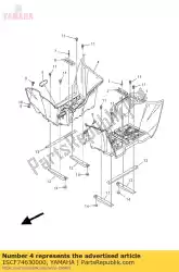 Here you can order the cover 2 from Yamaha, with part number 1SCF74630000: