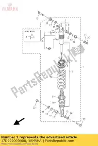 yamaha 17D22200D000 zespó? amortyzatora, ty? - Dół