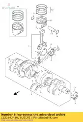 Here you can order the plate,crank thr from Suzuki, with part number 1222843416: