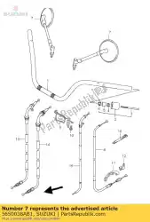 Ici, vous pouvez commander le miroir, vue rr auprès de Suzuki , avec le numéro de pièce 5650038AB1: