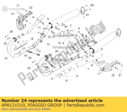 Aprilia AP8121510, Krzak, OEM: Aprilia AP8121510