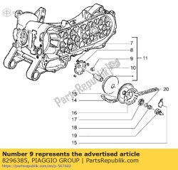 Aprilia 8296385, Pinroller - set, OEM: Aprilia 8296385