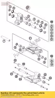 7650408104401, KTM, wspornik kpl. 07 ktm  enduro smc 690 2008 2009 2010 2011 2012 2013 2014 2015 2016 2017 2018, Nowy