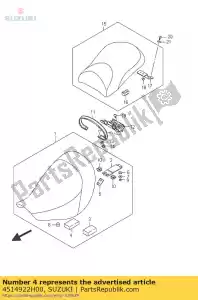 suzuki 4514922H00 amortiguar - Lado inferior