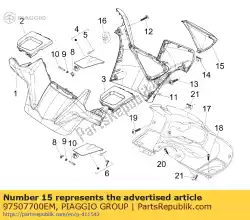 Aquí puede pedir h / cubierta de barra de Piaggio Group , con el número de pieza 97507700EM: