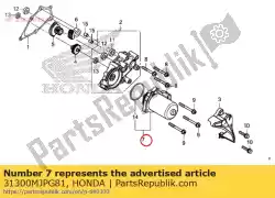 Here you can order the motor assy., ratio control from Honda, with part number 31300MJPG81: