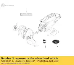 Qui puoi ordinare targhetta liberty da Piaggio Group , con numero parte 5A000311: