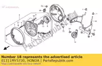 61311MY5730, Honda, zosta? komp., reflektor honda cb 500 1997 1998 1999 2000 2002, Nowy