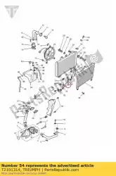 Qui puoi ordinare staffa del radiatore da Triumph , con numero parte T2101314: