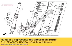 honda 51410MAE003 tubo comp., fr. garfo - Lado inferior