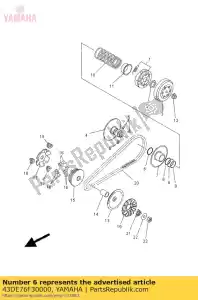 yamaha 43DE76F30000 joint huile - La partie au fond