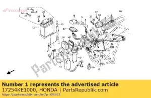 Honda 17254KE1000 spacer, batterij - Onderkant