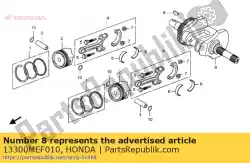 Qui puoi ordinare albero motore comp. Da Honda , con numero parte 13300MEF010: