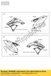 Aquí puede pedir patrón, cubierta, upp, rh kx450ebf de Kawasaki , con el número de pieza 560690896: