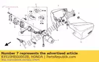 83510MEG000ZB, Honda, set illus * r114cu * honda vt shadow c vt750c 750 , Nouveau