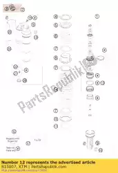 Ici, vous pouvez commander le trousse de réparation auprès de KTM , avec le numéro de pièce R15007: