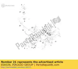 Ici, vous pouvez commander le assiette auprès de Piaggio Group , avec le numéro de pièce 656028: