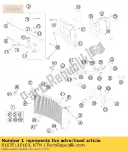 ktm 61035110100 ch?odnica samochodowa - Dół