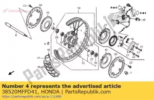 honda 38520MFFD41 sensor, fr. wheel speed - Bottom side