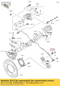 kawasaki 921731798 01 klem - Onderkant