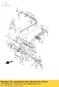 suzuki 0713006407 bolt - Bottom side