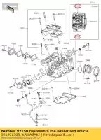 921501368, Kawasaki, boulon, 10x165 kawasaki zx10r ninja j z  d m klz versys a zx7rr n klx r zx7r p e zzr zr7 s c sx k b zx9r f l sugomi edition black sl g anniversary winter test krt replica zx600 t abs zx1000 bx250 h police br250 es sf w zr7s zr750 zz r600 klx250 600 klx250r zx 7r 7rr klx, Nouveau