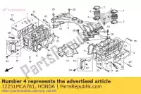 12251MCA781, Honda, junta, r. cabeça de cilindro honda gl 1800 2001 2002 2003 2004 2005, Novo