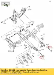 Qui puoi ordinare bullone, tendicatena z400-b2 da Kawasaki , con numero parte 920011179: