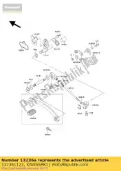 Ici, vous pouvez commander le lever-comp, changer en450-a1 auprès de Kawasaki , avec le numéro de pièce 132361123: