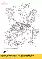 Qui puoi ordinare telaio posteriore comp. Da Yamaha , con numero parte 4XY211900200: