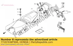 Aquí puede pedir collar, montaje del asiento de Honda , con el número de pieza 77207KWF900: