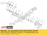 AP9150396, Aprilia, anello di sicurezza 9x1, Nuovo