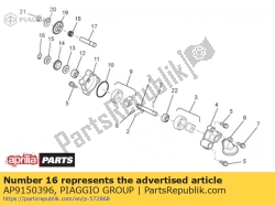 Aprilia AP9150396, Borgring 9x1, OEM: Aprilia AP9150396