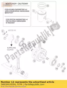 ktm 54830018300 wa? korbowy 250 sx 08 - Dół