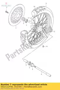 suzuki 5922112F00 disco, freno anteriore, l - Il fondo