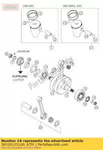 KTM 56530123100 cylind.roll.bearing - La partie au fond