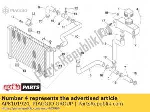 aprilia AP8101924 gebohrte krähenkopfniete - Unterseite