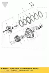 Here you can order the washer, thrust from Triumph, with part number T1171330: