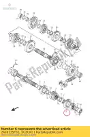 2426135F02, Suzuki, bieg, szósty bieg, suzuki gsr  a zaue za gsxr aue ue z gsx r750 r750x gsr750 gsr750a gsr750za 750 , Nowy